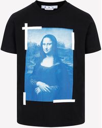 Off White Mona Lisa Tee for Men - Up to 