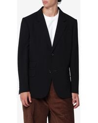 Ami Paris - Straight-Fit Single-Breasted Wool Blazer - Lyst
