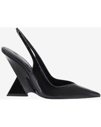 The Attico - Cheope 105 Patent Leather Slingback Pumps - Lyst