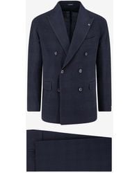 Tagliatore - Double-Breasted Wool Suit - Lyst