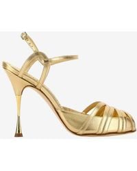 Manolo Blahnik - Nappa Leather Makanak Pumps - Lyst