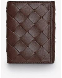 Bottega Veneta Leather Mini Wallet | Lyst