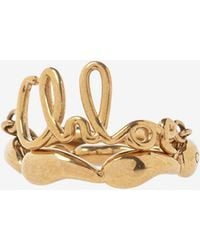 Chloé - The Iconic Logo Double Ring - Lyst