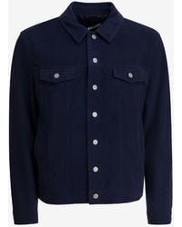 Altum - Suede Buttoned Overshirt - Lyst