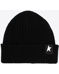 Golden Goose - Star Patch Ribbed Beanie - Lyst