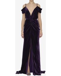 Costarellos - Violet Velvet Dress - Lyst
