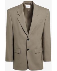 Saint Laurent - Single-Breasted Wool And Mohair Jacket - Lyst