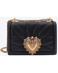 Dolce & Gabbana - Medium Devotion Quilted Leather Shoulder Bag - Lyst