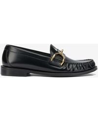 McQueen - Wishbone Leather Loafers - Lyst