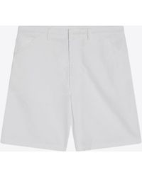 Prada - Triangle Logo Bermuda Shorts - Lyst