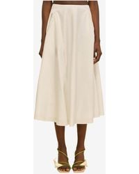 Cult Gaia - Ely A-Line Poplin Midi Skirt - Lyst