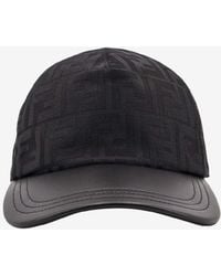 Fendi - Ff Jacquard Leather Baseball Cap - Lyst