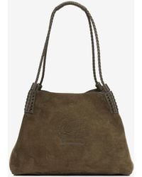 Etro - Small Libra Suede Shoulder Bag - Lyst