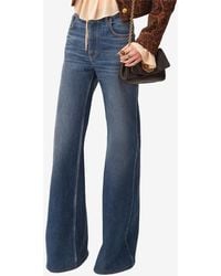 Chloé - High-Rise Flared Jeans - Lyst