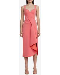 Acler - Gowrie Draped Midi Dress - Lyst