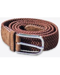 Les Canebiers - Taillat Braided Belt With Suede Endings - Lyst