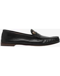 Versace - Guanto Calf Leather Loafers - Lyst