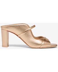 Malone Souliers - Norah 70 Metallic Leather Sandals - Lyst