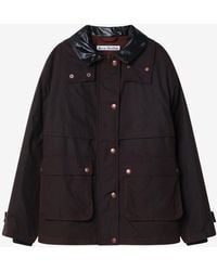 Acne Studios - Leather Collar Field Jacket - Lyst