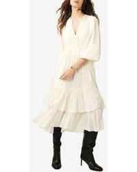 Ba&sh - Plume Layered Midi Dress - Lyst