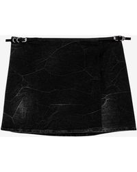Givenchy - Voyou Denim Mini Wrap Skirt - Lyst