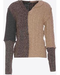 Dolce & Gabbana - Cable Knit Sweater - Lyst