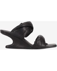 Rick Owens - Cantilever 60 Twisted Wedge Sandals - Lyst