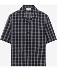 Studio Nicholson - Kline Checked Short-Sleeved Shirt - Lyst