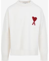 Ami Paris - Adc Wool Sweater - Lyst