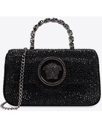 Versace - Mini Crystal La Medusa Top Handle Bag - Lyst