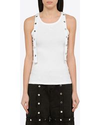 The Attico - Studs-Embellished Tank Top - Lyst