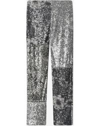 Maison Margiela - Floral Patchwork Sequin Pants - Lyst