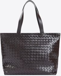 Bottega Veneta - Large Intrecciato Leather Tote Bag - Lyst