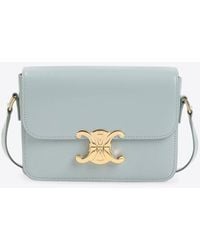Celine - Teen Triomphe Calf Leather Shoulder Bag - Lyst