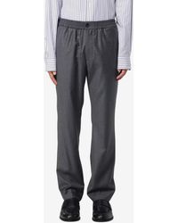 Ami Paris - Elastic-Waist Wool Pants - Lyst