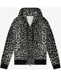 Tom Ford - Leopard Print Zip-Up Hoodie - Lyst