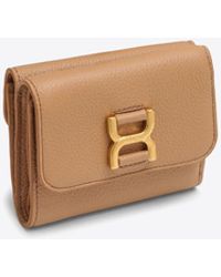 Chloé - Small Marcie Trifold Leather Wallet - Lyst