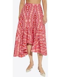 Etro - Cotton Skirt With Decorative Pattern - Lyst