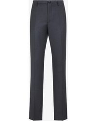 Etro - Logo-Patch Slim-Leg Wool Pants - Lyst