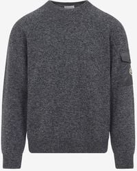 Moncler - Mouliné Wool & Cashmere Jumper - Lyst