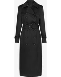 Tom Ford - Double-Breasted Trench Coat With Leather Undercollar - Lyst