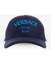 Versace - Milano Stamp Wool Baseball Cap - Lyst