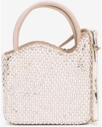 Le Silla - Mini Ivy Crystal-Embellished Top Handle Bag - Lyst