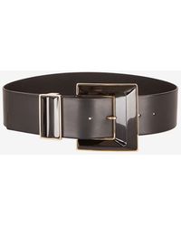 Etro - Maxi Geometric Buckle Leather Belt - Lyst