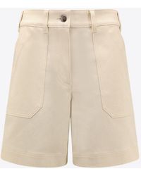 Moncler - Logo Patch Bermuda Shorts - Lyst