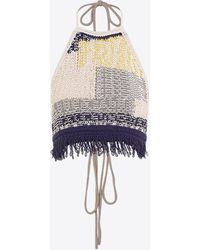 Sportmax - Betel Crochet Knit Halterneck Top - Lyst