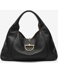 Gucci - Large Softbit Grained Leather Shoulder Bag - Lyst