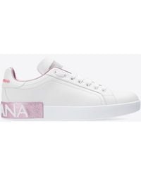Dolce & Gabbana - Sneakers Portofino Calfskin - Lyst
