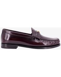 Celine - Luco Triomphe Leather Loafers - Lyst
