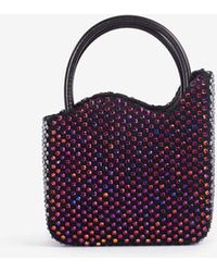 Le Silla - Mini Ivy Crystal-Embellished Top Handle Bag - Lyst